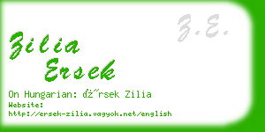 zilia ersek business card